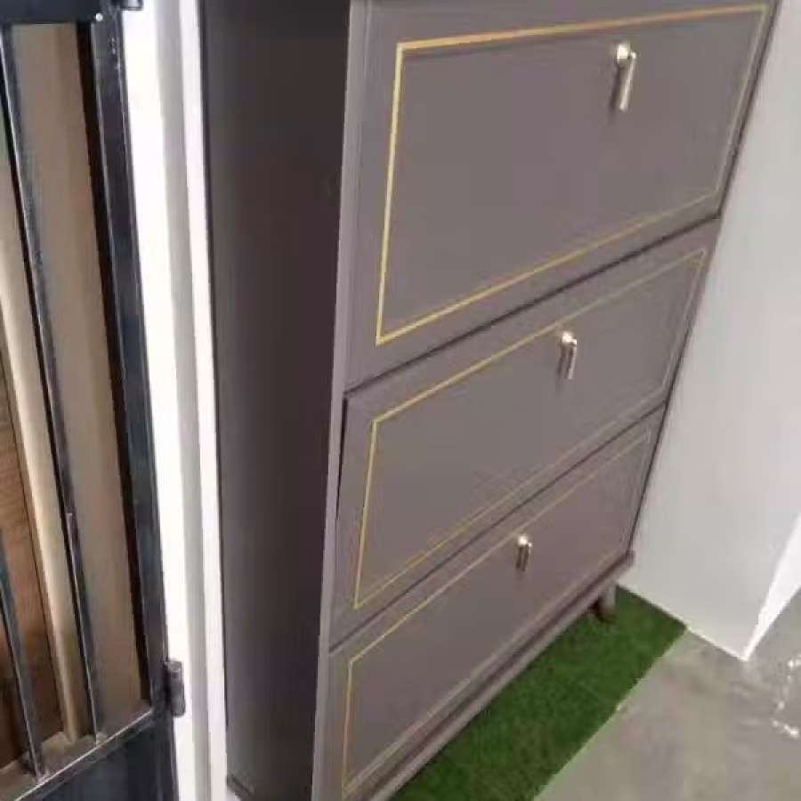 实木鞋柜 图片 2