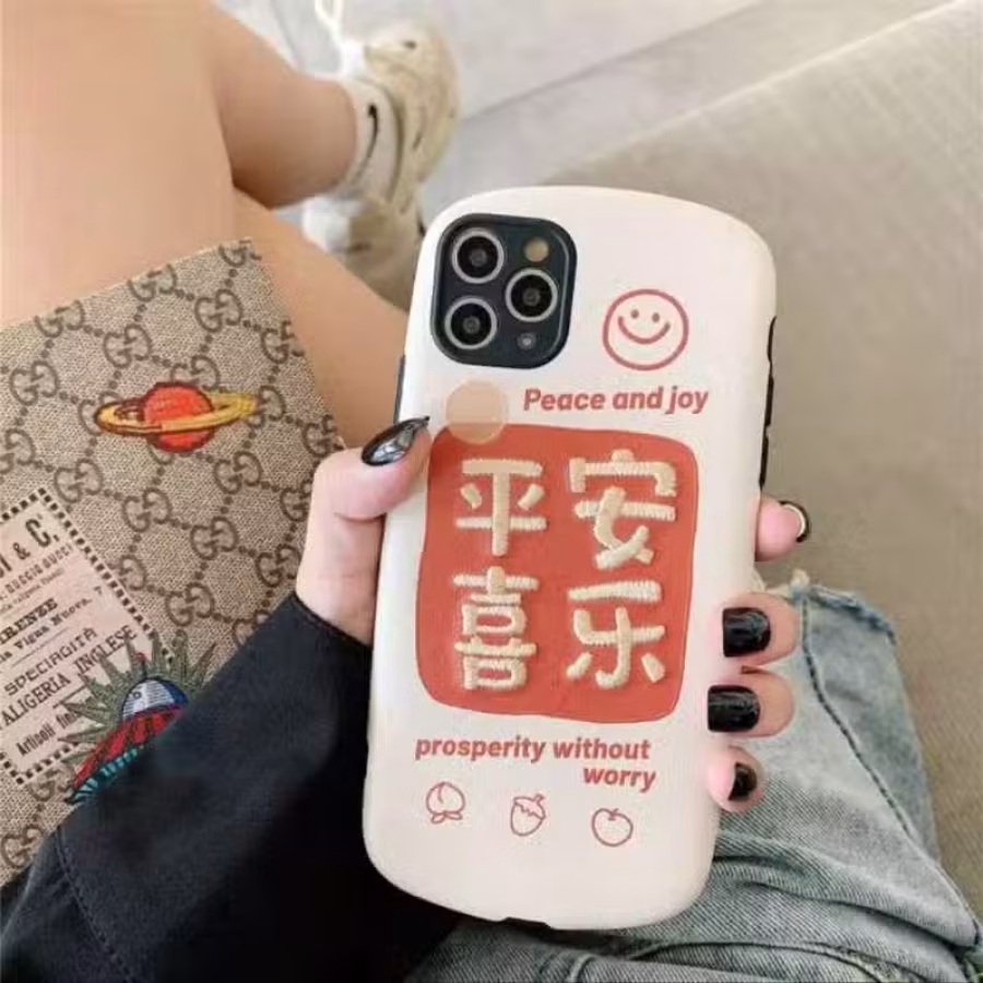 赠送手机膜！苹果11/12新款iPhone全包镜头软皮刺绣手机壳 图片 8