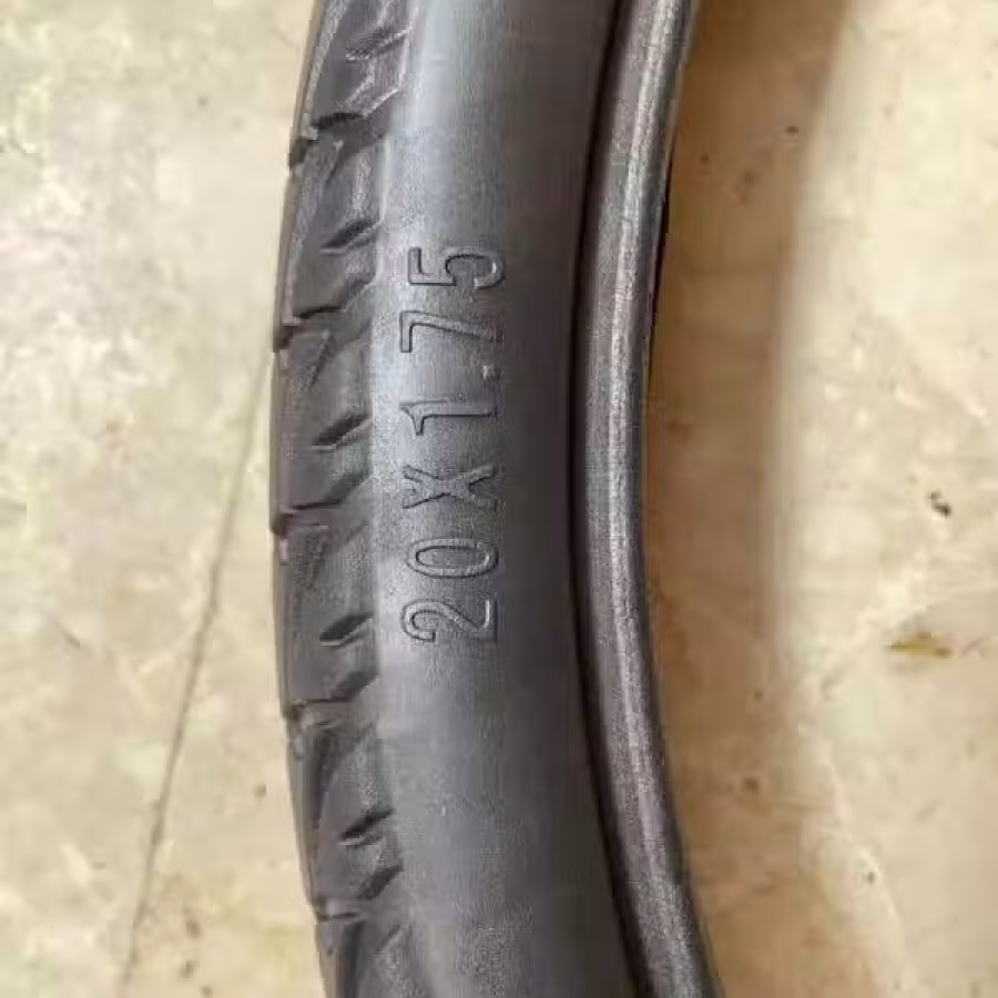 20寸实芯自行车轮胎脚车轮胎型号20X1.75 图片 1