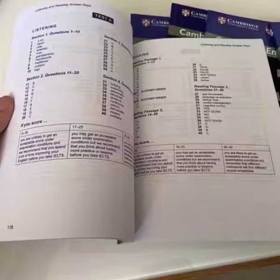 全新的雅思4-15 ，备考必备。包括听力。一本5块 图片 3
