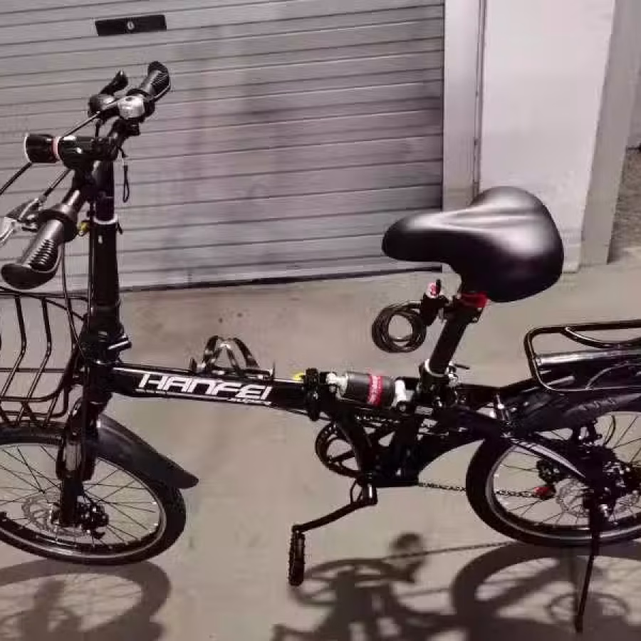 全新Hanfei 折叠自行车20寸双碟刹双减震 图片 1