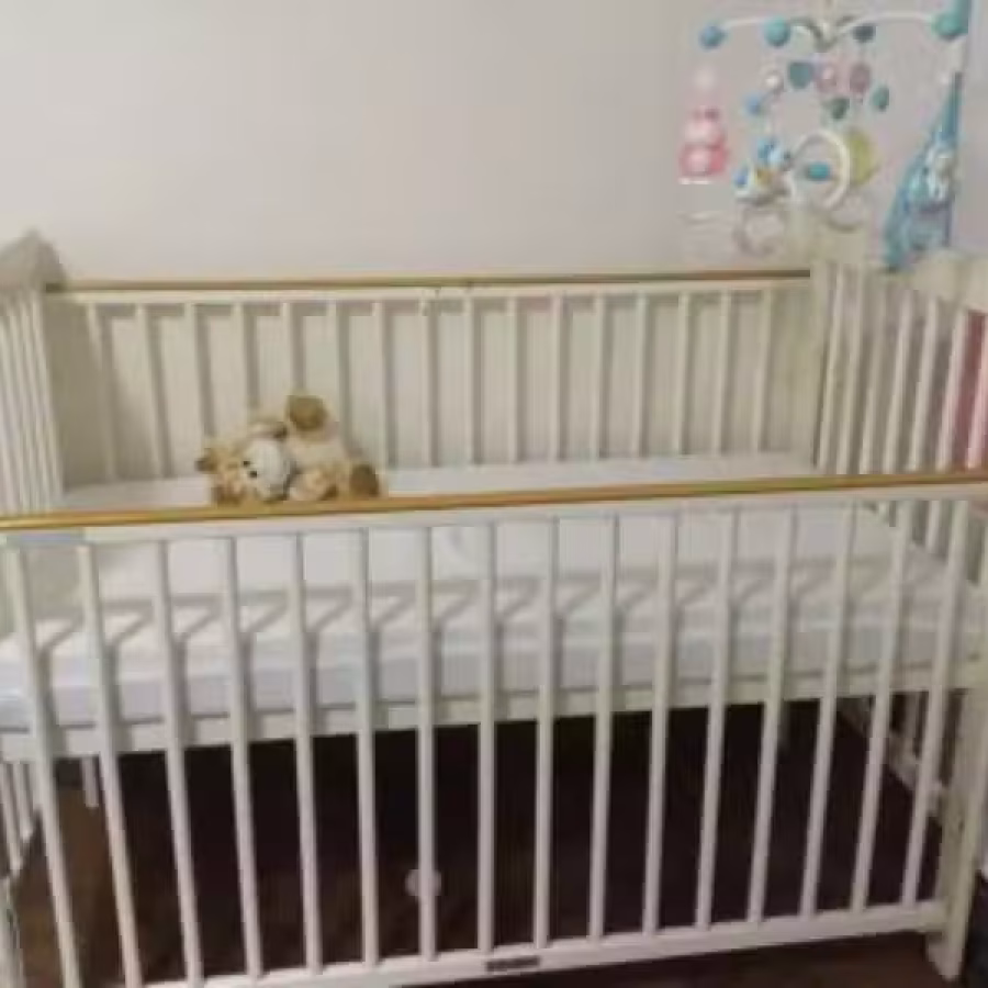 婴儿床带床垫 图片 1