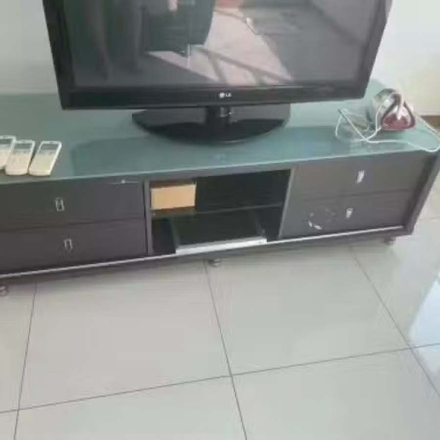 黑色电视柜 图片 1