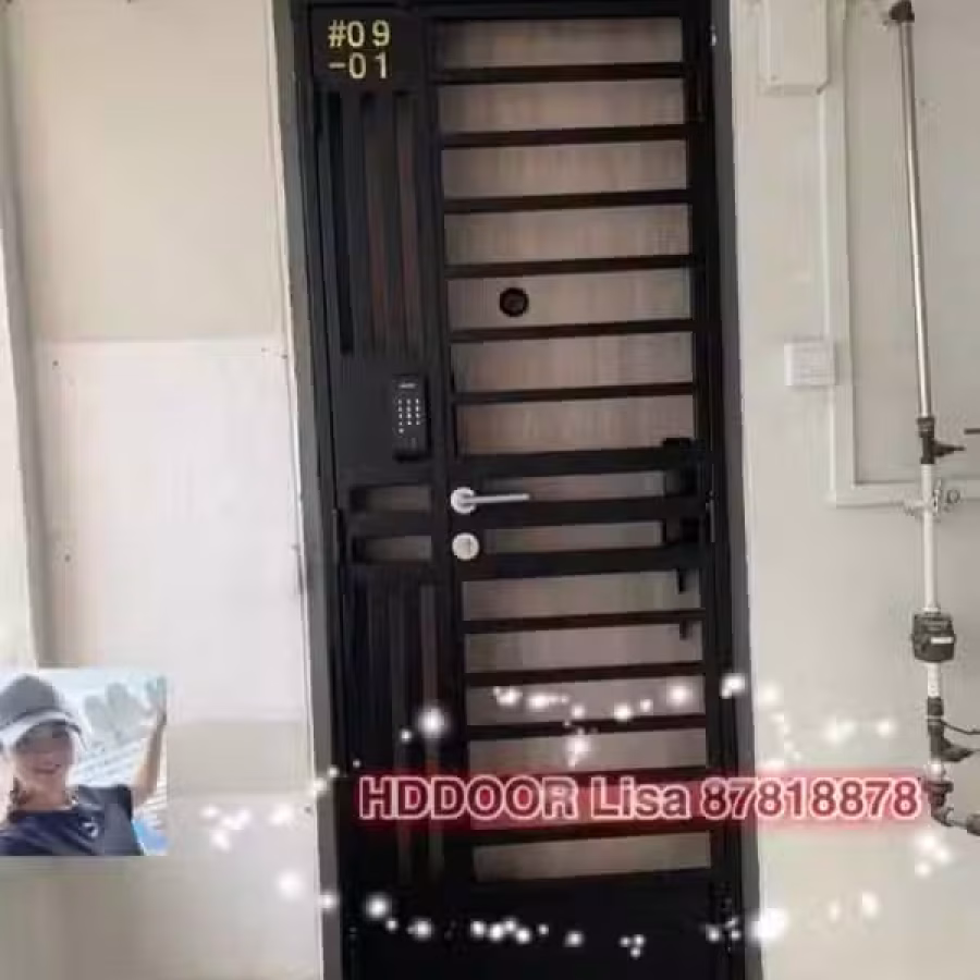 防火大门 铁门 房间门口厕所门 及相应电子锁的安装服务 图片 9