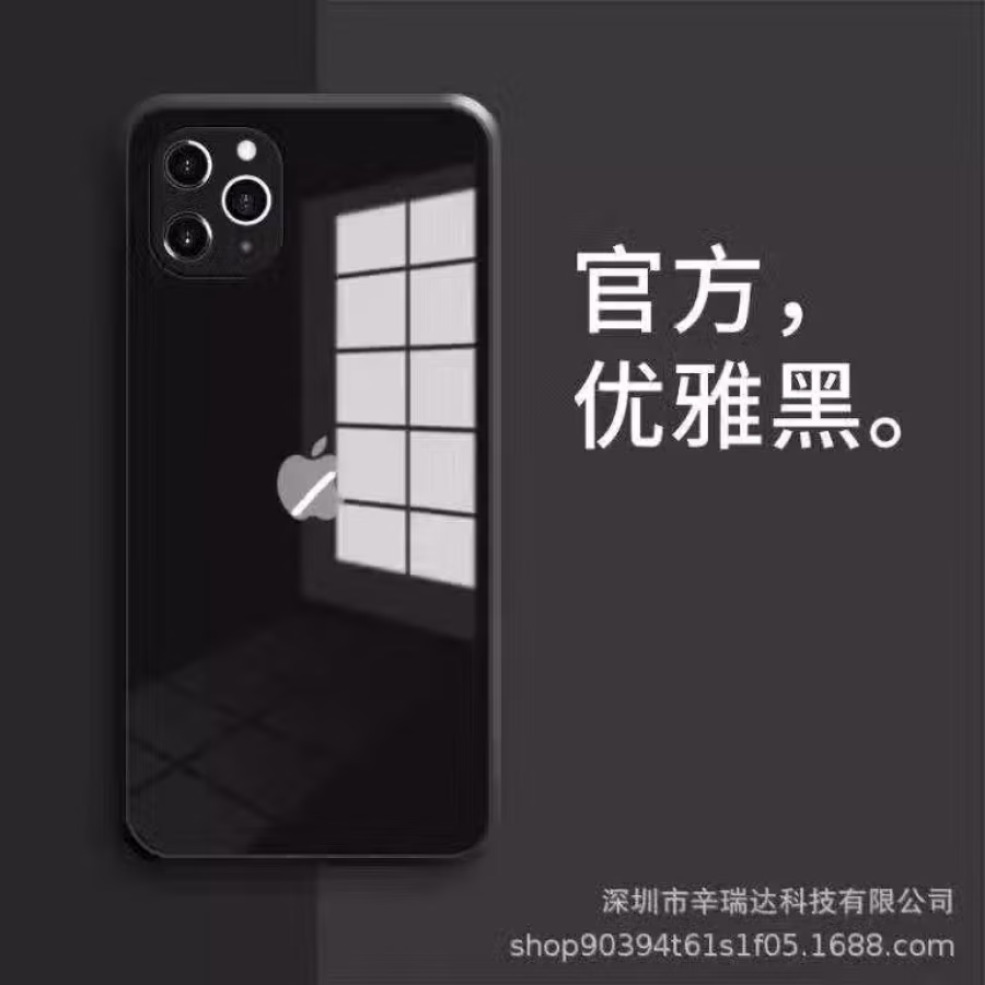 苹果11/12新款iPhone液态玻璃硅胶保护套裸机手感 图片 2